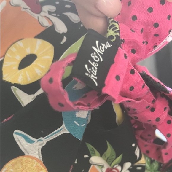 Nick & Nora Colorful Cocktail Print Pajama capris bottoms size medium - Picture 9 of 10